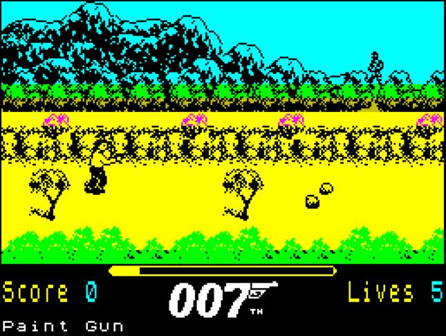 The Living Daylights - ZX Spectrum game screenshot (1987) by Domark